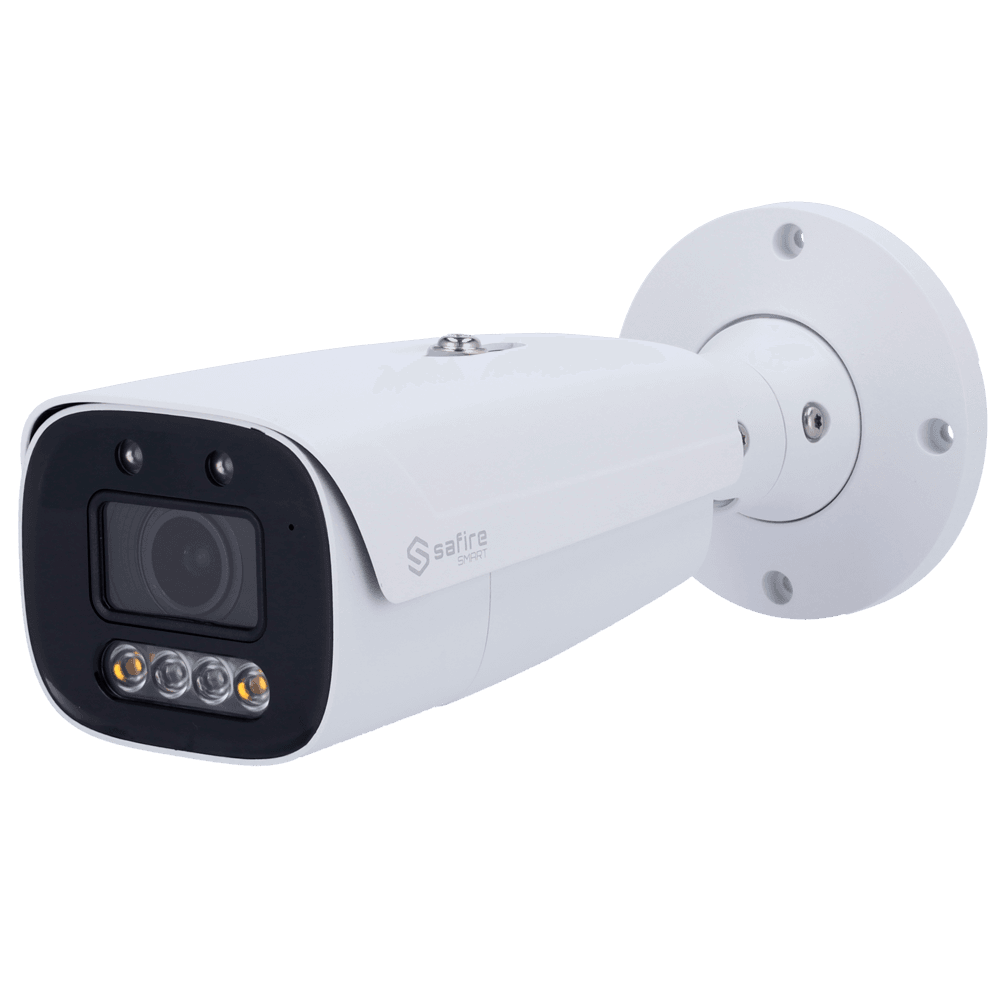 * Câmara Bullet IP Safire inteligente I1 * Material de instalação * Guia rápido de instalação MarcaSafire SmartGamaI1 com dissuasão ativaSensor de imagem1/1.8" Progressive Scan CMOSResolução