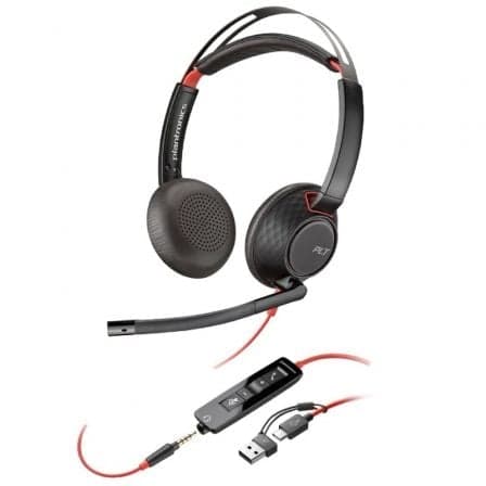 Poly Blackwire 5220 - Auscultadores - no ouvido - com cabo