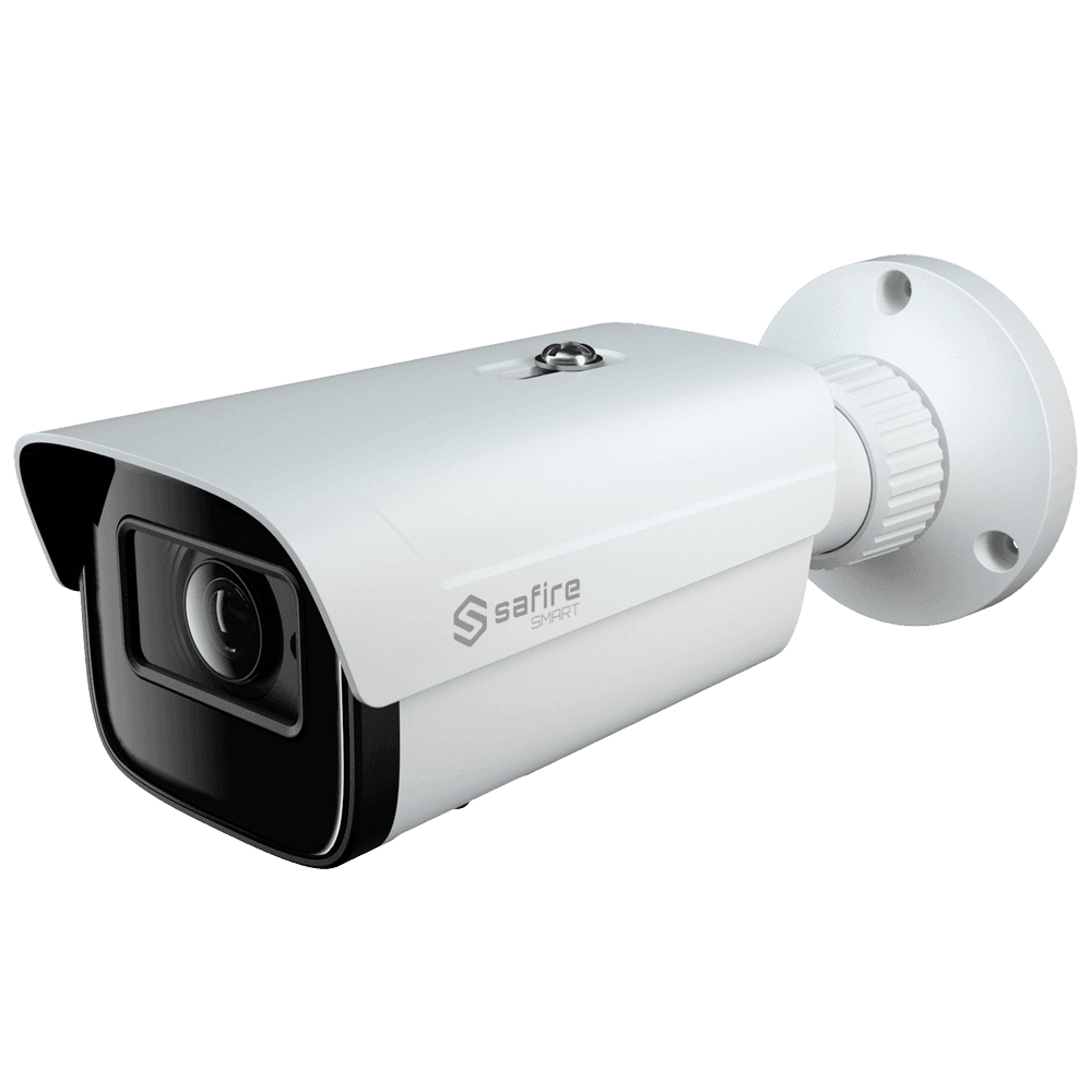 * Câmara Bullet Safire Smart * 4 buchas e 4 parafusos para montagem * Guia de montagem rápida * Gabarito de instalação MarcaSafire SmartGamaB1 EconómicoSensor de imagem1/2.8" CMOSResolução máx