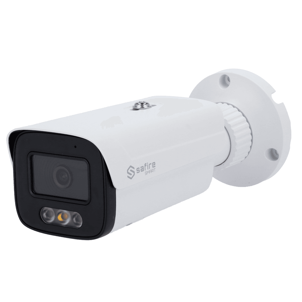 * Câmara Bullet IP Safire inteligente E1 * Material de instalação * Guia rápido de instalação MarcaSafire SmartGamaE1Sensor de imagem1/2.8" Progressive Scan CMOSResolução máxima8 Megapixel (3