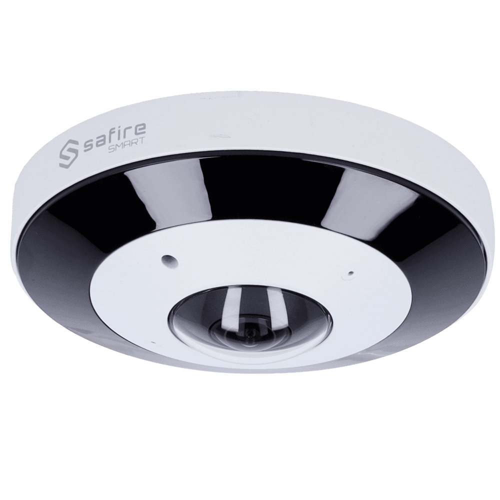 * Câmara Dome IP Safire Smart Fisheye I1 * Material de instalação * Guia rápido de instalação MarcaSafire SmartGamaI1Sensor de imagem1/2.9" Progressive Scan CMOSResolução máxima6 Megapíxel (