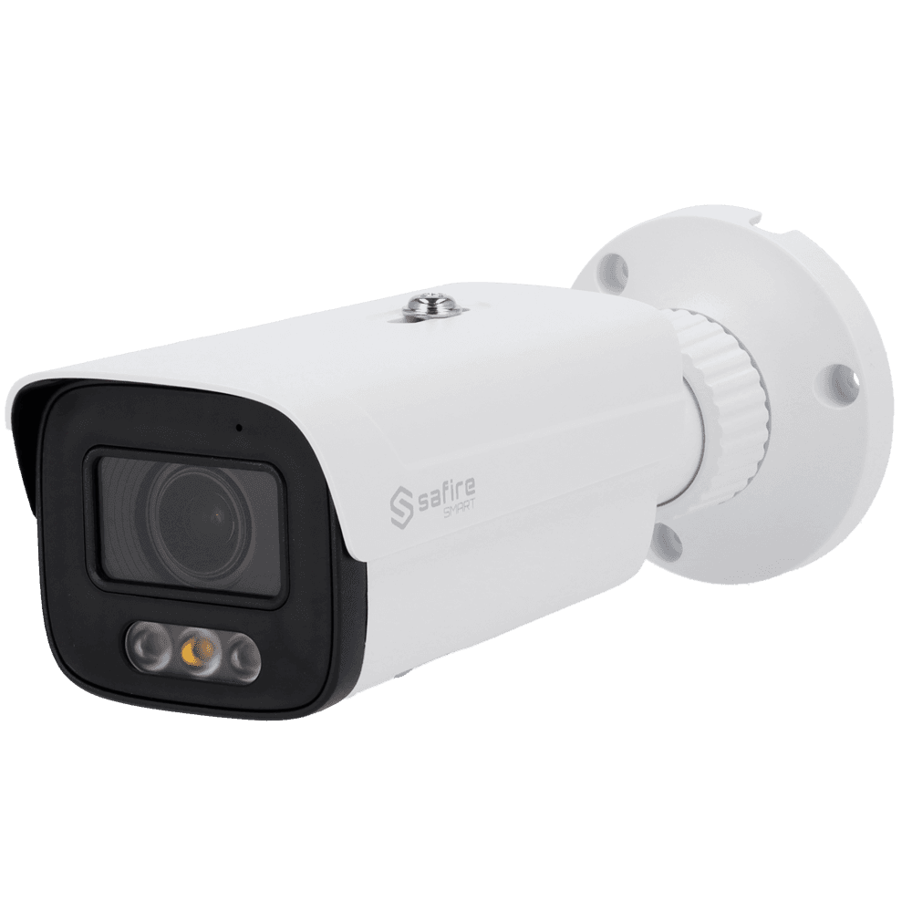 * Câmara Bullet IP Safire inteligente E1 * Material de instalação * Guia rápido de instalação MarcaSafire SmartGamaE1Sensor de imagem1/2.5" Progressive Scan CMOSResolução máxima6 Megapixel (3