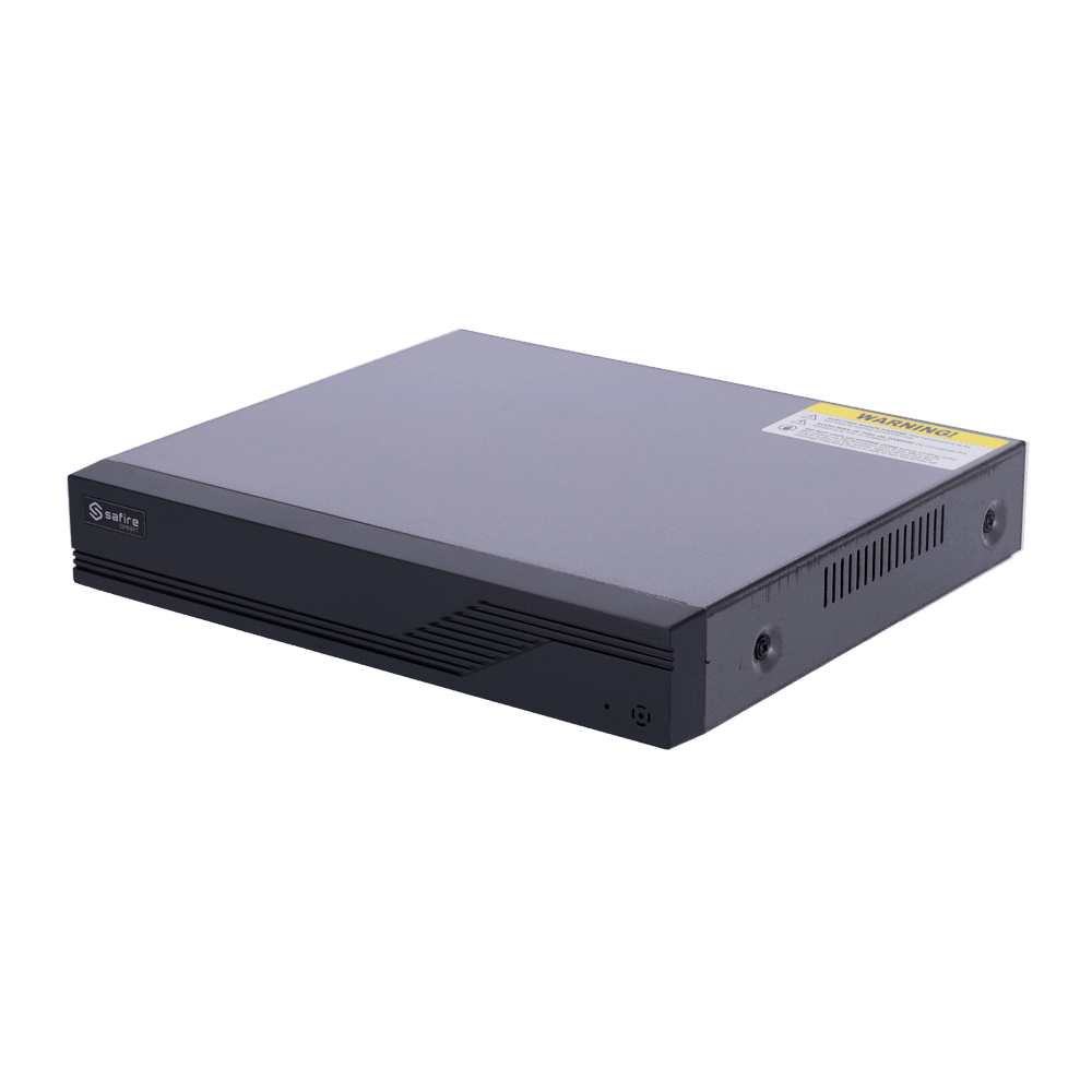 * Gravador 5en1 Safire Smart * Rato * Adaptador AC/DC 12 V / 1.5 A * Guia rápido de instalação MarcaSafire SmartFormato de vídeoHDTVI / HDCVI / AHD / CVBS / IPEntradas de vídeo4 canais BNC (HDTVI