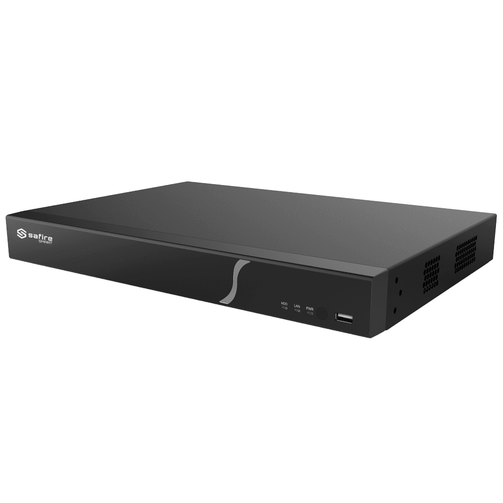 * Gravador 5en1 Safire Smart * Ratón * Adaptador AC/DC 12 V / 4 A * Guia rápido de instalação MarcaSAFIREFormato de vídeoHDTVI / HDCVI / AHD / CVBS / IPEntradas de vídeo8 canais BNC (HDTVI / HDC