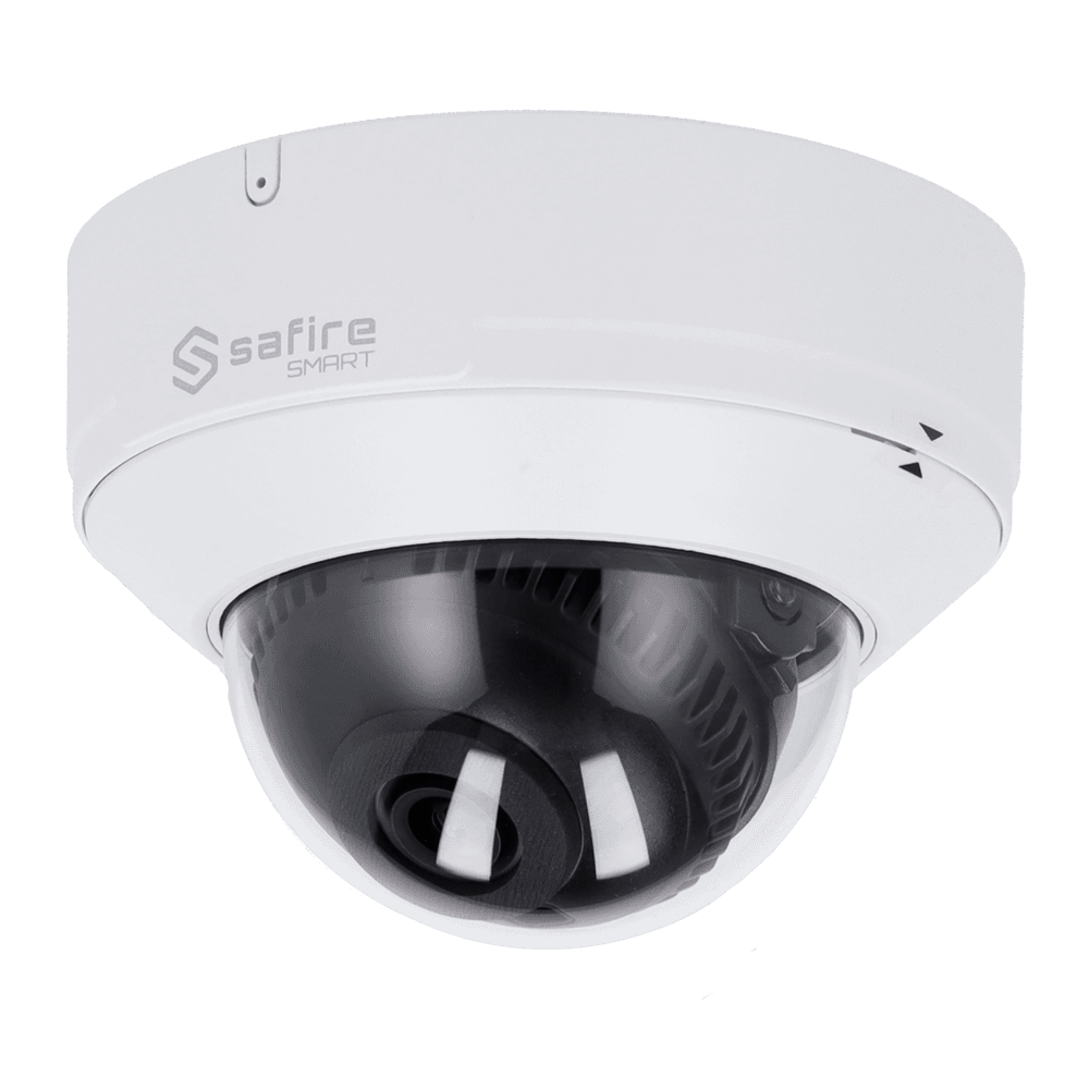 * Câmara Dome IP Safire Smart I1. * Material de instalação * Guia rápido de instalação MarcaSafire SmartGamaI1Sensor de imagem1/2.8" Progressive Scan CMOSResolução máxima8 Megapíxel (3840x21